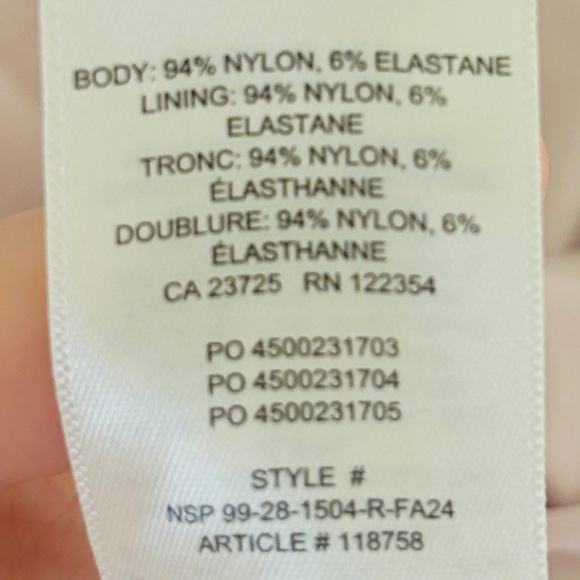 Aritzia Contour Pink Body Suit long sleeve Sm Medium LIKE NEW - Picture 7 of 7